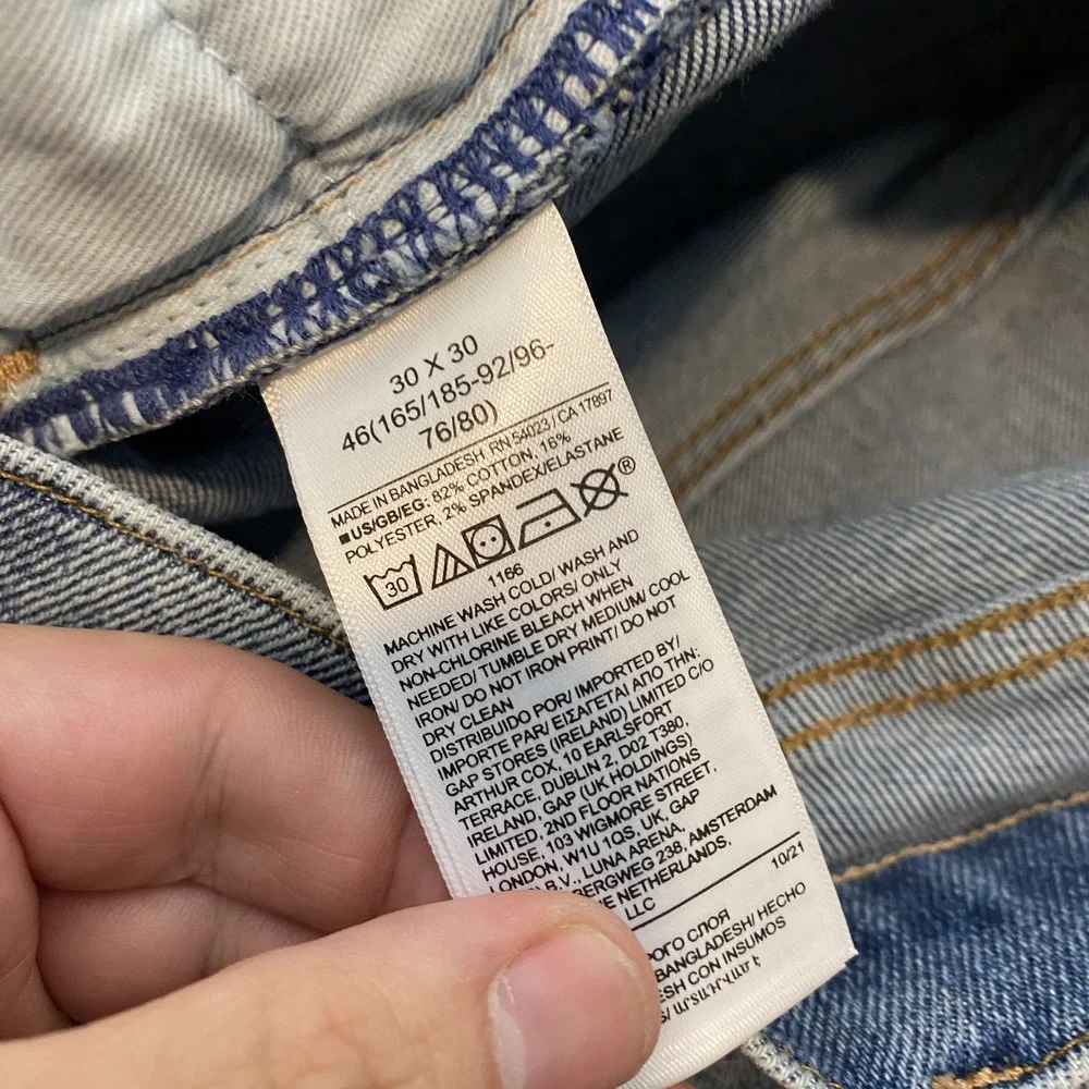 Gap Jeans Mens 30x30 Blue Skinny GapFlex Max Stretch Denim Medium Wash Pants